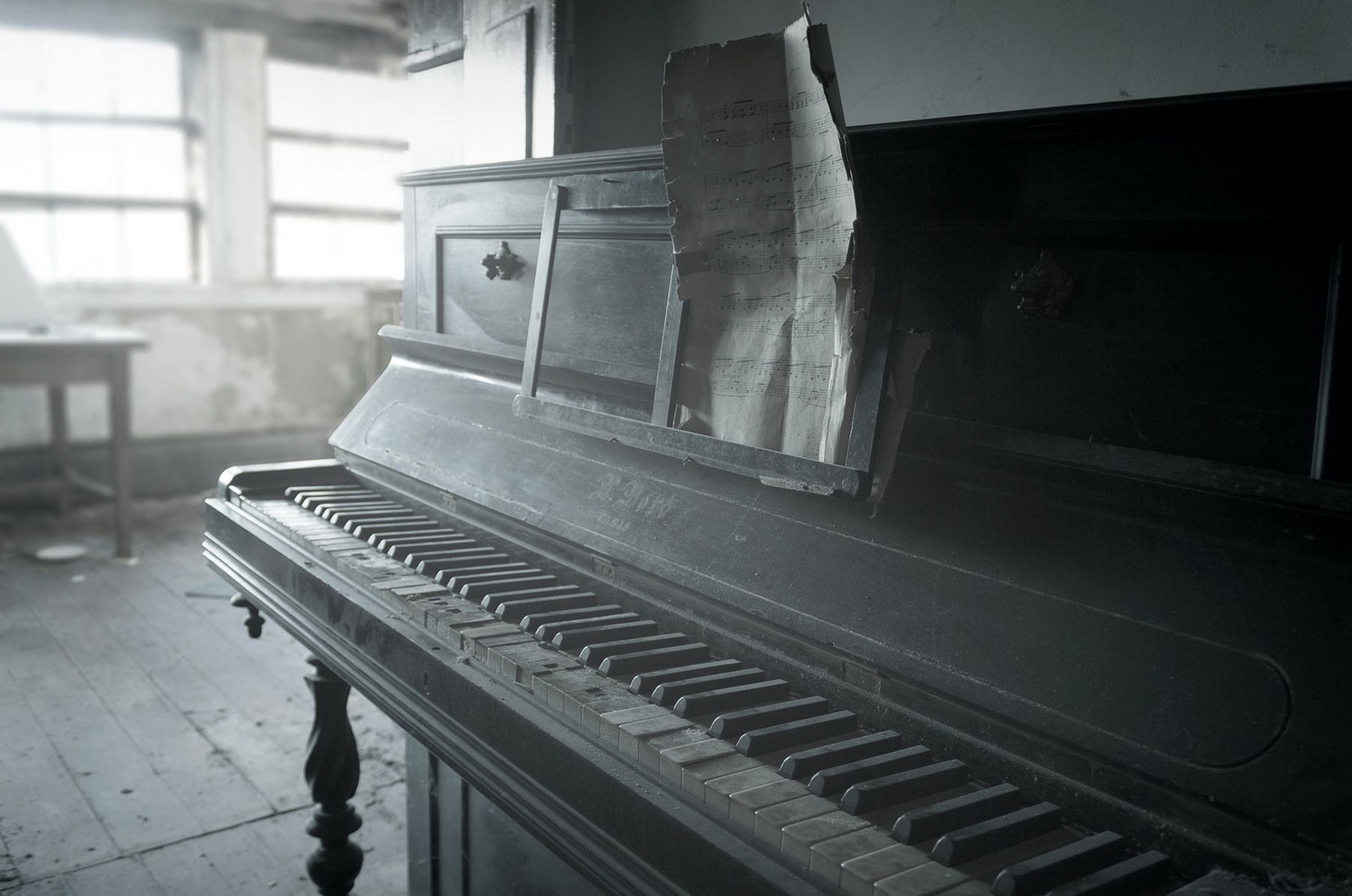 старое фортепиано